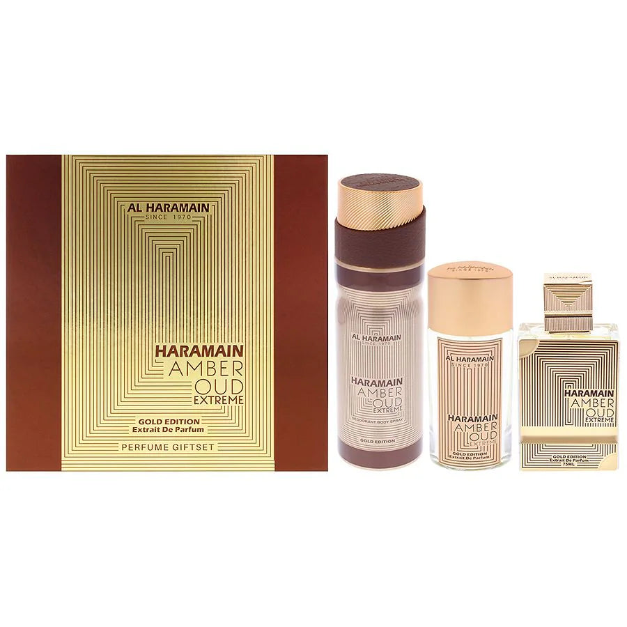 Haramain Amber Oud Extreme Perfume Gift Set.