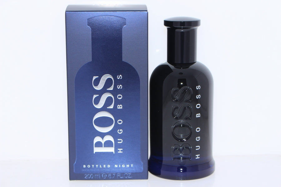 Boss Bottled Night (the famous dark-blue/black bottled fragrance by Hugo Boss)