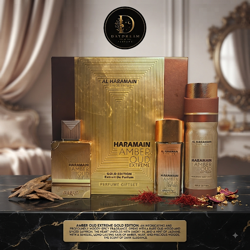 Haramain Amber Oud Extreme Perfume Gift Set.